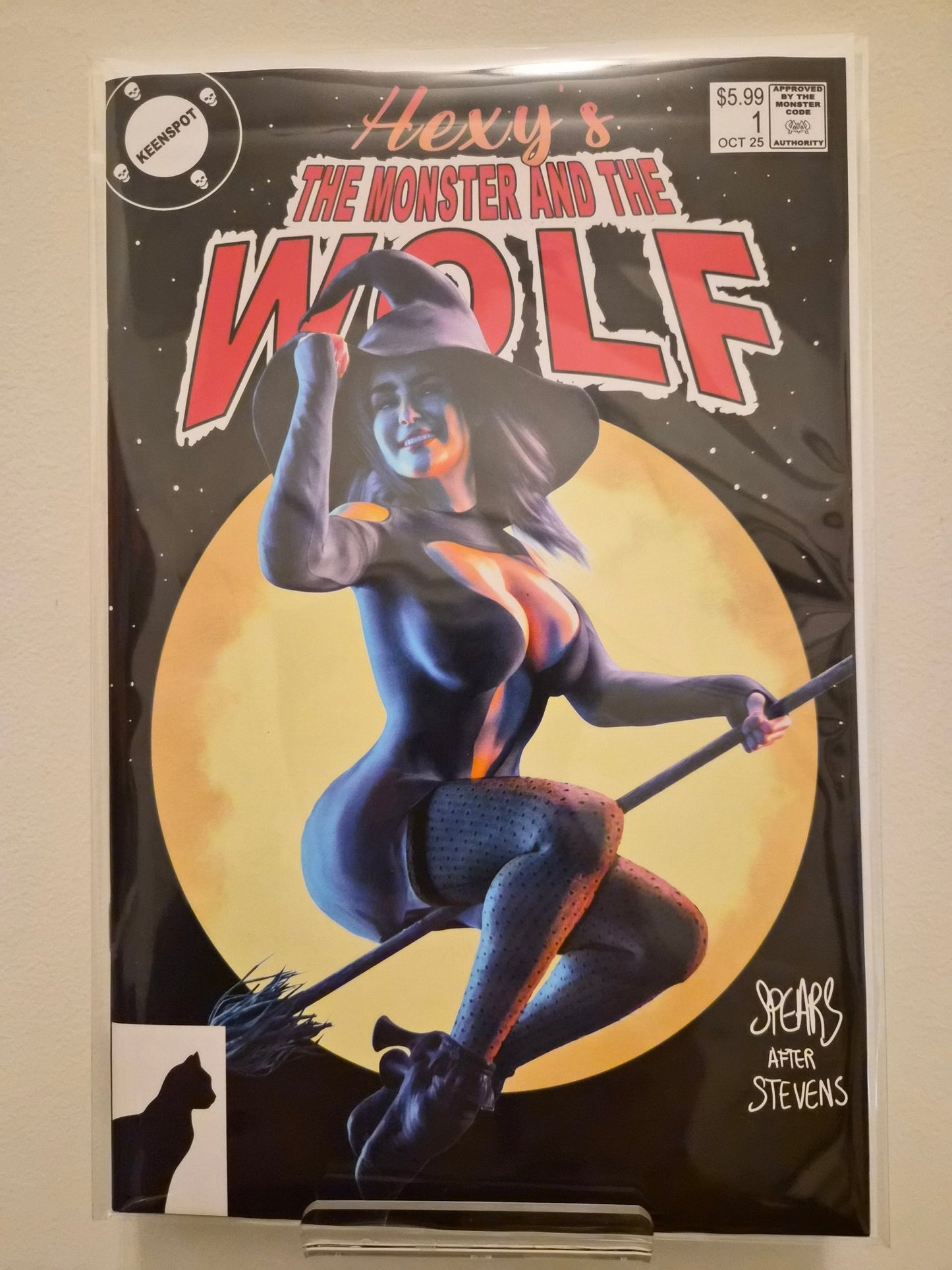 Mark Spears Monsters: The Monster and the Wolf 1 Mark Spears Hexy Homage Variant - Comic Showcase Shop