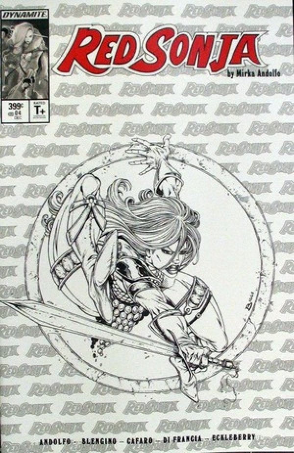 Red Sonja #4
Cover O - Jason Biggs McFarlane Homage B&W Incentive