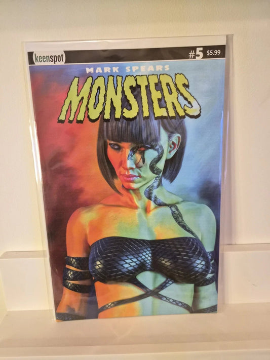 Mark Spears Monsters 5 Cover E Mark Spears Girl with Snake Tattoo Variant - Comic Showcase Shop