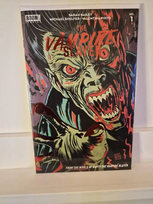The Vampire Slayer 1 Cover B Francesco Francavilla Blood Red Foil Variant - Comic Showcase Shop