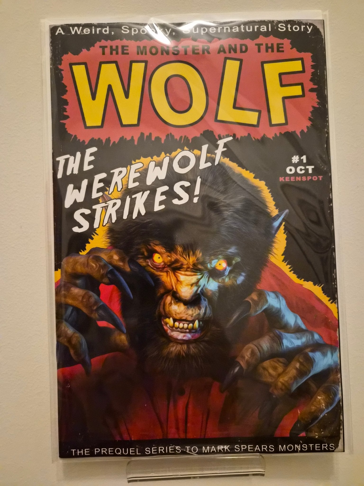 Mark Spears Monsters: The Monster and the Wolf 1 Mark Spears The Werewolf Strikes! Variant - Comic Showcase Shop