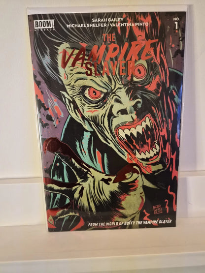 The Vampire Slayer #1 Cover B Francesco Francavilla Blood Red Foil Variant